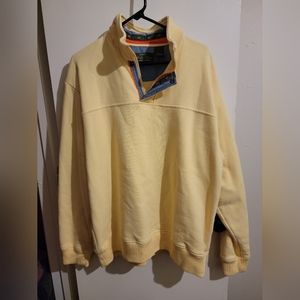 Orvis Yellow 1/4 zipper sweater